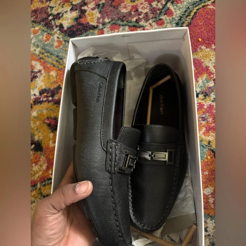 Calvin Klein magnus weave emboss loafers men's 8